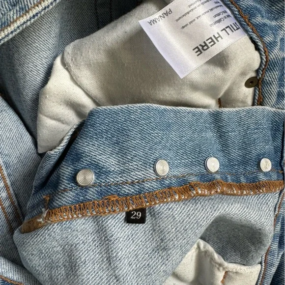 Denim Maxi Skirt / Still Here New York sz 29 - Picture 8 of 8